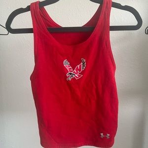 Red EWU crop top